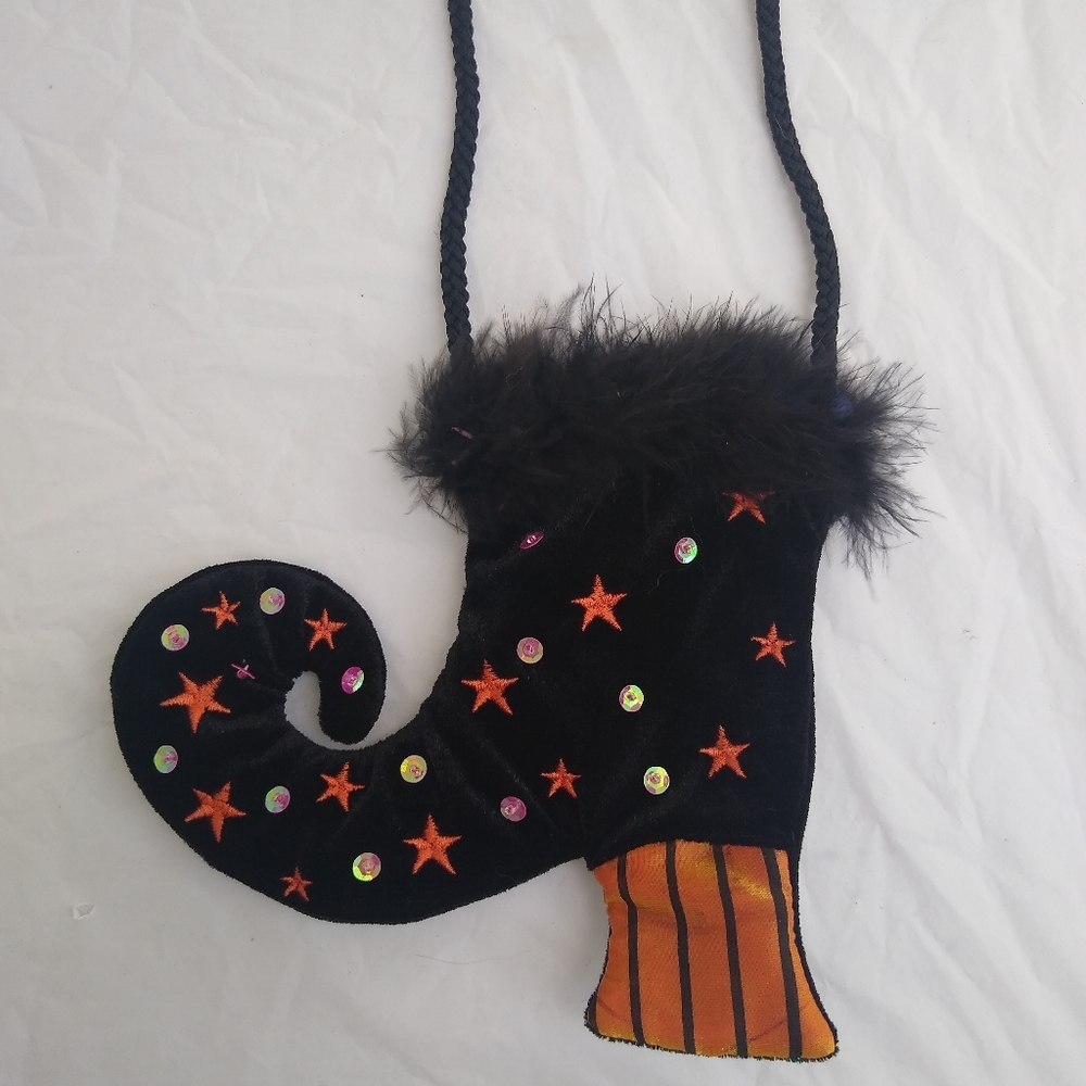 Handmade Mini Witch Boot Purse Halloween Costume Party Fall Autumn Witchy Fun